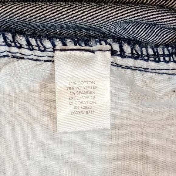 Christopher & Banks Jeans  size 16  Dark Wash  Wide Leg  Slight Flare  Stretch - Picture 11 of 11